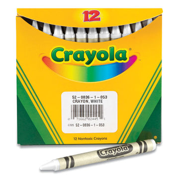 Crayola® Bulk Crayons, White, 12-box freeshipping - TVN Wholesale
